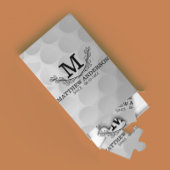 Personalisiertes Golf Ball Muster Name Monogramm A Puzzle