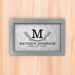 Personalisiertes Golf Ball Muster Name Monogramm A Rechteckige Gürtelschnalle<br><div class="desc">Personalisiertes Golfballmuster Name Monogram Alter könnte ein großartiges Design für Sie sein und es kann ein großartiges Geschenk für Ihre Golfer Freund,  Familienmitglieder oder andere Leute sein.</div>