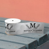 Personalisiertes Golf Ball Muster Name Monogramm A Satinband