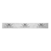 Personalisiertes Golf Ball Muster Name Monogramm A Satinband (Vorderseite)