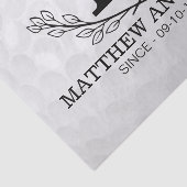 Personalisiertes Golf Ball Muster Name Monogramm A Seidenpapier (Ausschnitt)