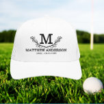 Personalisiertes Golf Ball Muster Name Monogramm A Truckerkappe<br><div class="desc">Personalisiertes Golfballmuster Name Monogram Alter könnte ein großartiges Design für Sie sein und es kann ein großartiges Geschenk für Ihre Golfer Freund,  Familienmitglieder oder andere Leute sein.</div>