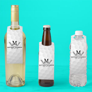 Personalisiertes Golf Ball Muster Name Monogramm A Türanhänger