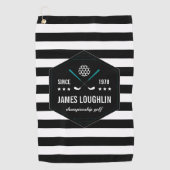 Personalisiertes Golf Club-Logo Golfhandtuch (Vorderseite)