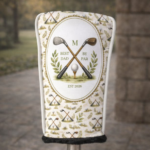 Personalisiertes Golf-Dad-Best-By-Par-Monogramm Golf Headcover