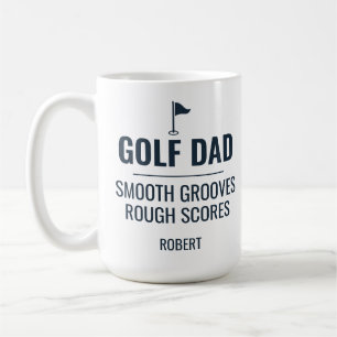 Personalisiertes Golf-Dad- und Yacht-Rock-Geschenk Kaffeetasse