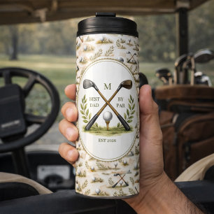 Personalisiertes Golf-Daddy-Bestes-nach-Par-Monogr Thermosbecher