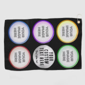 Personalisiertes Golf-Foto-Collage-Geschenk Golfhandtuch (Horizontal)