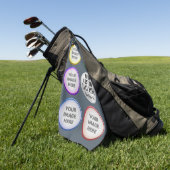 Personalisiertes Golf-Foto-Collage-Geschenk Golfhandtuch (Gras)