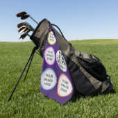 Personalisiertes Golf-Foto-Collage-Geschenk Golfhandtuch (Gras)