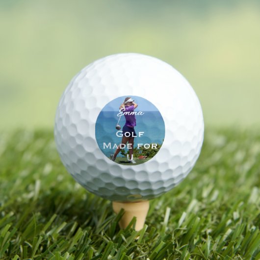 Personalisiertes Golf-Foto-Geschenk – Benutzerdefi Golfball (Insitu T-Shirt)