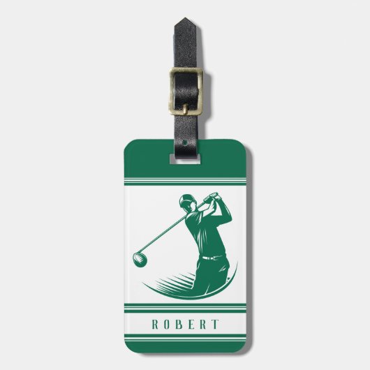 Personalisiertes Golf Gepäckanhänger (Vorderseite vertikal)