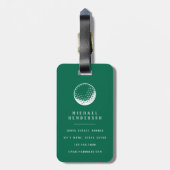 Personalisiertes Golf Gepäckanhänger (Rückseite vertikal)