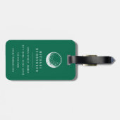 Personalisiertes Golf Gepäckanhänger (Rückseite horizontal)