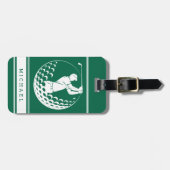 Personalisiertes Golf Gepäckanhänger (Vorderseite horizontal)