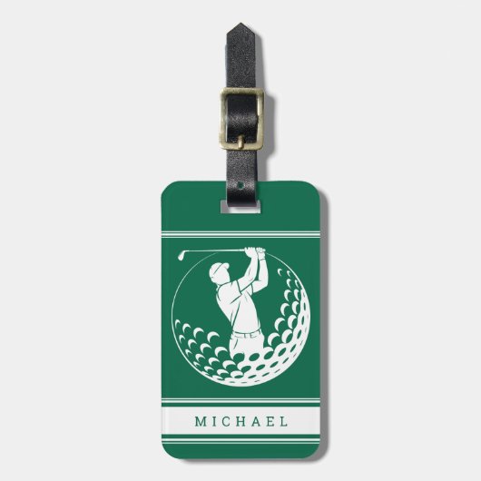 Personalisiertes Golf Gepäckanhänger (Vorderseite vertikal)