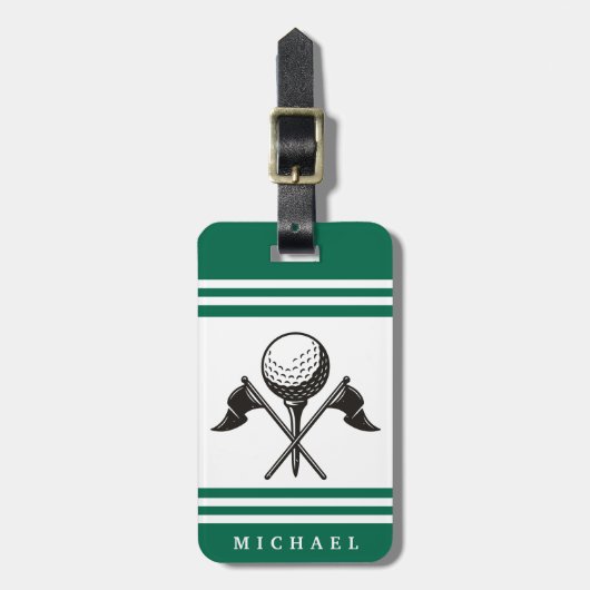 Personalisiertes Golf Gepäckanhänger (Vorderseite vertikal)