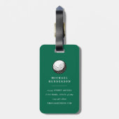 Personalisiertes Golf Gepäckanhänger (Rückseite vertikal)