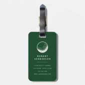 Personalisiertes Golf Gepäckanhänger (Rückseite vertikal)