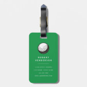 Personalisiertes Golf Gepäckanhänger (Rückseite vertikal)