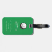 Personalisiertes Golf Gepäckanhänger (Rückseite horizontal)