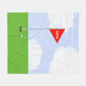 Personalisiertes Golf-Geschenk Fleecedecke (Vorderseite (Horizontal))
