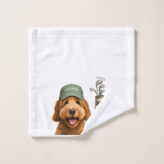 Personalisiertes Golf-Hundetuch mit individuellem Waschlappen