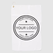 Personalisiertes Golf - Ihr Logo hier Golfhandtuch (Vorderseite)