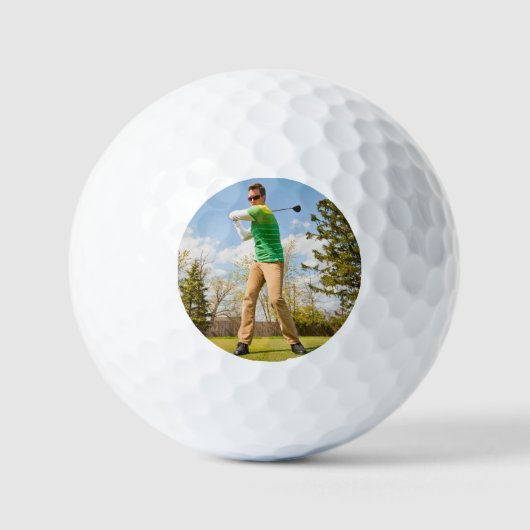 Personalisiertes Golf Player-Foto Golfball (Vorderseite)