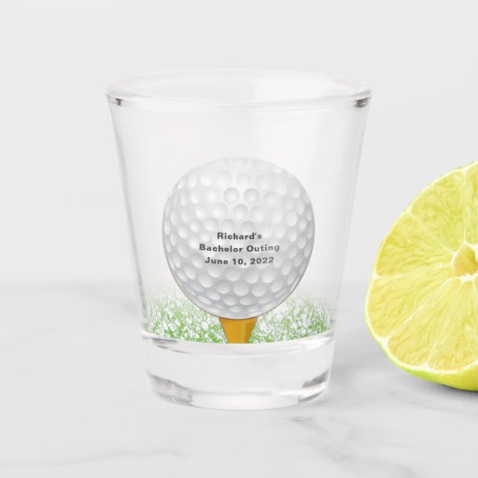 Personalisiertes Golf-Schnapsglas Schnapsglas (Vorderseite)