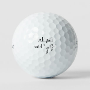 Personalisiertes Golf-Verlobungspartygeschenk Golfball
