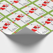 Personalisiertes Golf Weihnachtsgeschenk Geschenkpapier (Ecke)