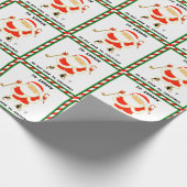 Personalisiertes Golf Weihnachtsgeschenk Geschenkpapier (Ecke)