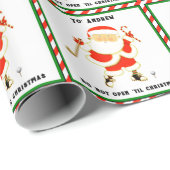 Personalisiertes Golf Weihnachtsgeschenk Geschenkpapier (Rolleneckpunkt)