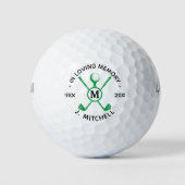 Personalisiertes Golfer-Gedächtnis Golfball (Vorderseite)