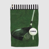 Personalisiertes Golfer-Geschenkhandtuch Golfhandtuch (Vorderseite)