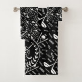 Personalisiertes Golfer-Logo Badhandtuch Set (Insitu)