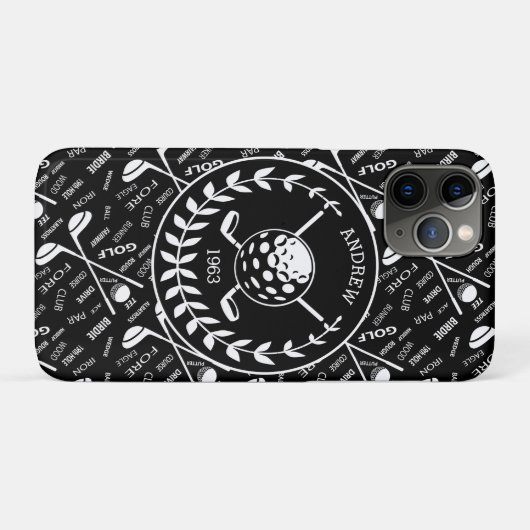 Personalisiertes Golfer-Logo Case-Mate iPhone Hülle (Rückseite (Horizontal))