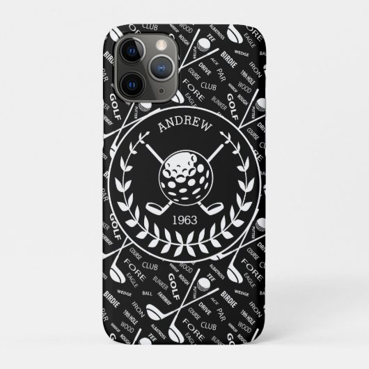 Personalisiertes Golfer-Logo Case-Mate iPhone Hülle (Rückseite)