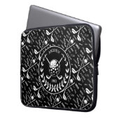 Personalisiertes Golfer-Logo Laptopschutzhülle (Vorderseite Links)
