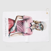 Personalisiertes Golferhandtuch Golfhandtuch (Horizontal)