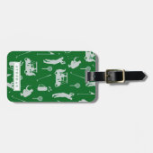 Personalisiertes Golfgepäcketikett Gepäckanhänger (Vorderseite horizontal)