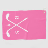 Personalisiertes Golfgeschenk für ihn Golfhandtuch (Horizontal)