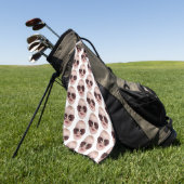 Personalisiertes Golfgeschenk Lover Geschenk für V Golfhandtuch (Gras)