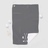 Personalisiertes Golfgeschenk mit Anfangsbuchstabe Golfhandtuch (Insitu)