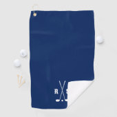 Personalisiertes Golfgeschenk mit Anfangsbuchstabe Golfhandtuch (Insitu)