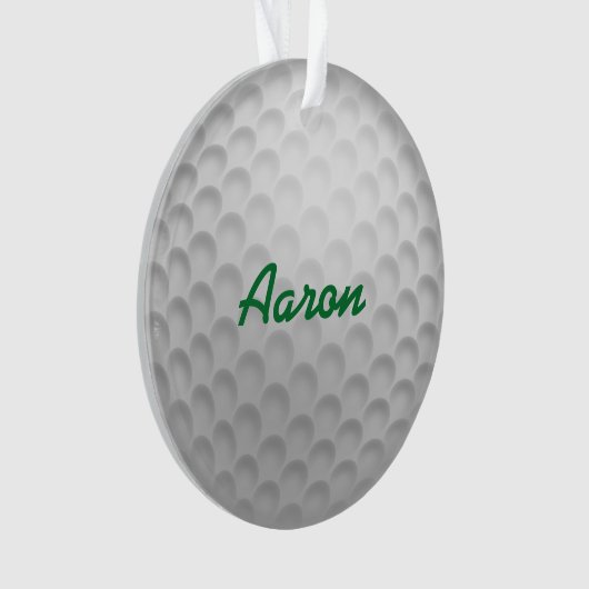 Personalisiertes Golfgeschenk Ornament (Vorderseite)
