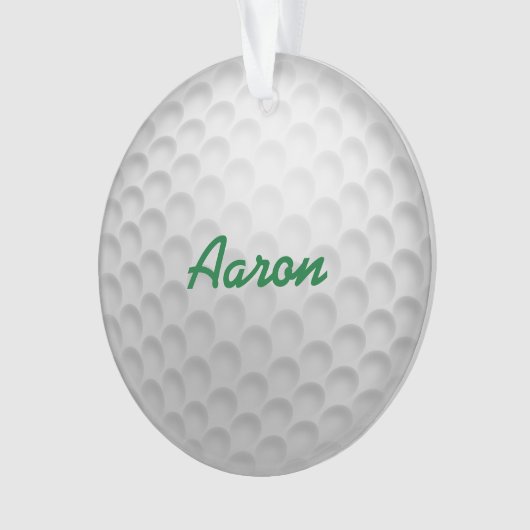 Personalisiertes Golfgeschenk Ornament (Vorderseite)