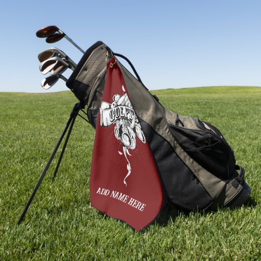 Personalisiertes Golfhandtuch (Gras)