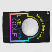 Personalisiertes Golfhandtuch (Horizontal)